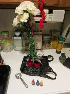 Dyed Flowers Hanging