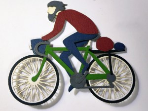 Paper Roy On Bike