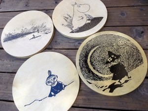 Four Stool Tops On Deck