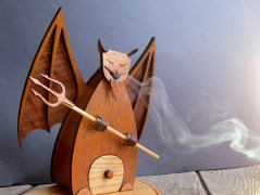 Devil With Black Card Smoke