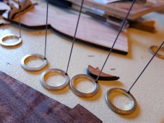 Halos With Wires Glued