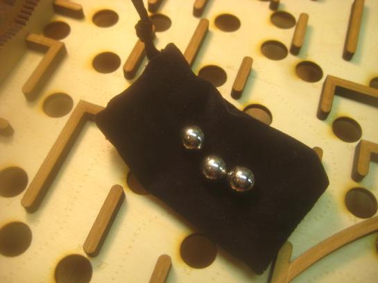 Balls And Bag On Maze Surface