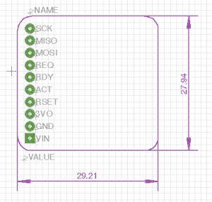 Bluetooth Breakout Board Footprint