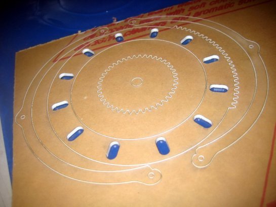 Parts Laid Out For Cutting